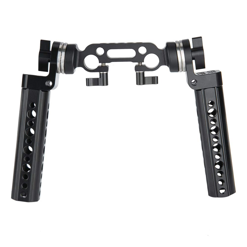 NICEYRIG Rosette Handle Grip Kit with ARRI Standard Rosette Mount Adapter 15mm Rod Clamp for Camera DSLR Shoulder Rig Support System