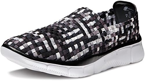 MK-V474-MG_Men 7 D(M) Makani Unisex Ultra Lightweight Multicolor Woven Sneaker Slip-on Shoe V474