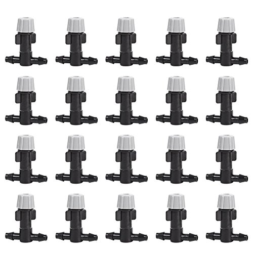 Yosooo Plastic Mist Misting Nozzle Sprinkler Tee Joints For Misting Watering Plant Flower Cooling System Home Garden Irrigation, 20pcs (60PCS)