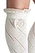Modern Boho Bow Boot Socks Women's Lace Crochet Boot Socks Ivory