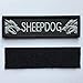 SpaceAuto Decorative Sheepdog Embroidered Military Tactical Morale Patch Tag 3.74