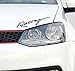 Racing Car Bumper Sticker Decal for Toyota, Ford, Chevrolet, Honda, Audi, Mercedes, Peugeot, Volkswagen (Black)