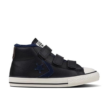 Converse Star Player 3V Mid Leather Kinder Sneaker schwarz