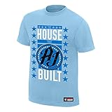 WWE AJ Styles The House That AJ Built T-Shirt Light Blue XL