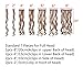 SARLA 7 Pcs Clip in Hair Extensions Synthetic Full Head Curly Wavy Hairpiece 20 Inch for Women Brunette/Ash Blonde