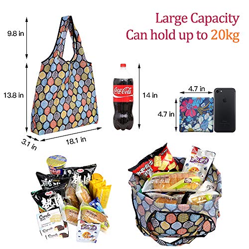10 Pack Reusable Grocery Shopping Bags, SZUAH Foldable Shopping Bags Grocery Tote with Attached Pouc - //medicalbooks.filipinodoctors.org