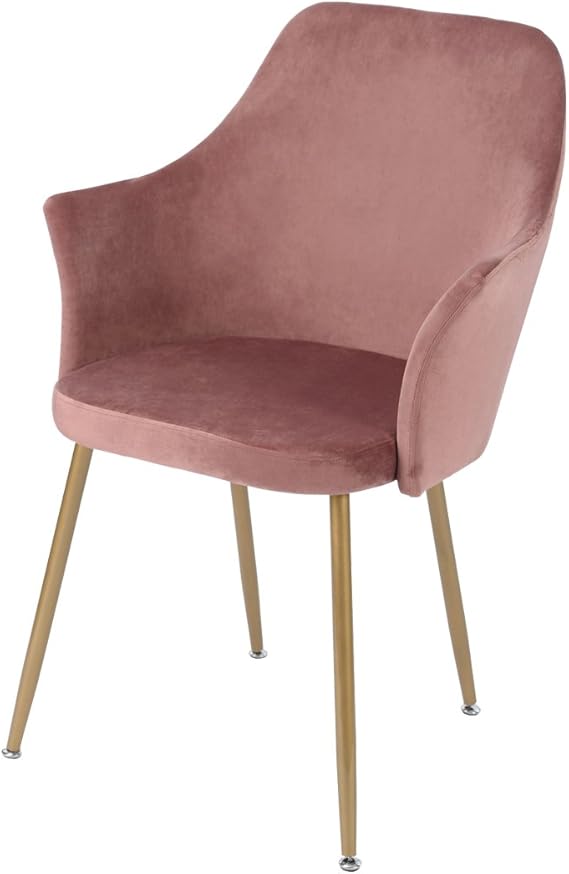 DORAFAIR Esszimmerstuhl Samt Kissen Retro Stuhl Sessel Polstersessel