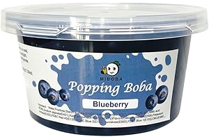 MIBOBA Blueberry Popping Boba Pearls Bursting Boba Pearls for Bubble Tea, Popping Juice Boba Balls, Bomb Boba Pearl Balls - 490g(17.25oz)