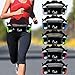 Hydration Running Belt Water Waist Bag (Green - Large) with Drinking Bottles 6oz - Fanny Pack for Outdoors and Sports Like Hiking Walking, with Waterproof Pocket for iPhone Samsung
