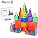 Taomics Magnetic Building Blocks 60PCS, Strong 3D Clear Tiles Children Educational Stacking Toys for Imagination Inspirational Spatial Thinking Development, Magnet Construction Blocks Playboards Set