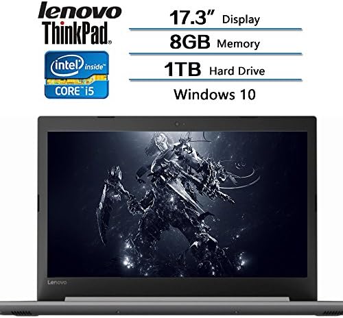 2018 Newest Lenovo Flagship Laptop, 17.3" HD+ Display, Intel Core i5-7200 Processor, 1TB Hard Drive, 8GB DDR4 Memory, Windows 10, Platinum gray