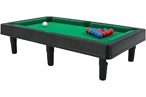 Mini Pool Table, Compact Miniature Billiard Pool Game, Desktop Decoration Ornament with Premium Design, Ideal for Kids Ages 5