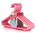 HANGERWORLD 18 Pink 11.4inch Kids Baby Infant Toddler Plastic Pant Bar Garment Clothes Coat Hangers