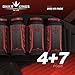 Bunker Kings V5 Supreme Pack Strapless Paintball Harness Pod Pack - 4+7 WKS Red