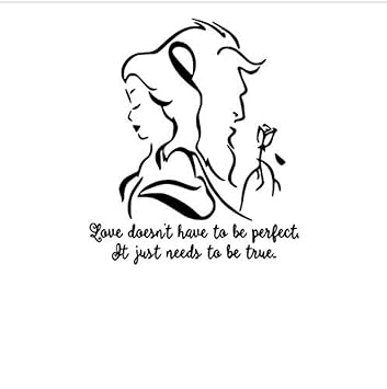 Amazon Com Beauty And The Beast Wall Decal Romantic Vinyl