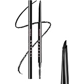 Maksure Microblading Eyebrow Pencil,Eyebrow Retractable Definer Pencil,Angled Precision Tip,0.1MM Ultra Slim Eyebrow Makeup,Long-Lasting Waterproof,Smudgeproof (01 BLACK, 1 Pack)