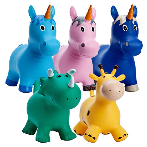 image for Babe Fairy Bouncy Animals,Horse Hopper,Pump Included Jumping Bull Infl