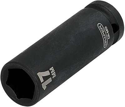 Draper Expert HI-TORQ 1/2 inch Deep Impact Socket 17mm 6 Point Chrome Vanadium