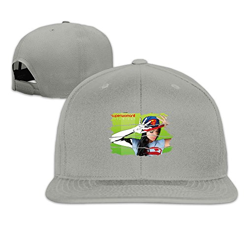 IISuperwomanII Superwoman Cool Adjustable Flat Baseball Hats Four Colors Ash