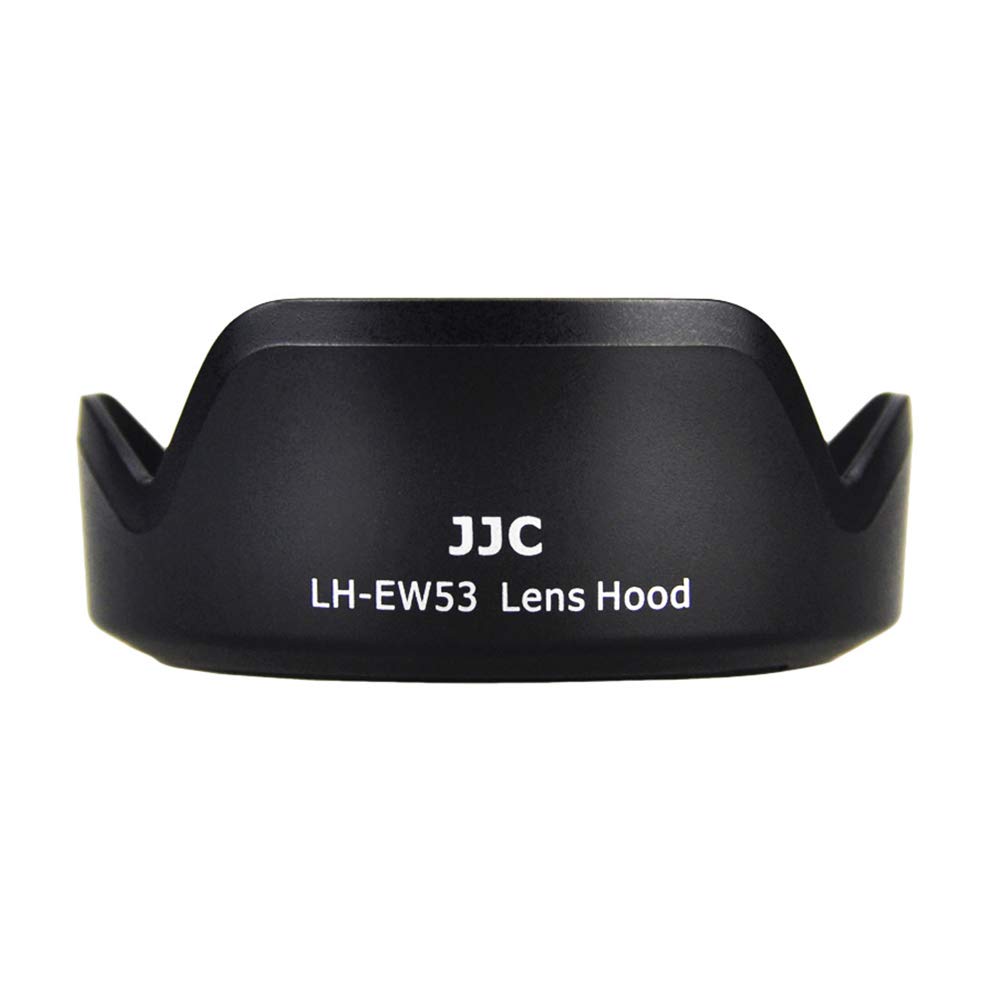 JJC EW-53 Camera Lens Hood Protector for Canon EF-M 15-45mm f/3.5-6.3 IS STM lens/Canon RF-S 18-45mm F4.5-6.3 IS STM - Replace Canon EW-53 Lens Hoods