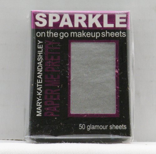 Mary-Kate And Ashley Paper Me Pretty Sparkle Makeup Sheets - Silver Sparkle #811