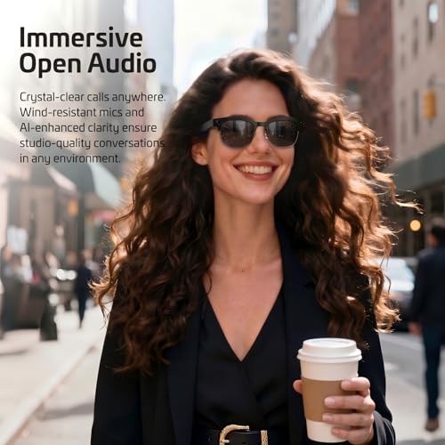 AI Smart Glasses with Camera,8MP 4K HD Camera Glasses,Supports AI Voice Control/Photo/Video/Audio Recording,Bluetooth Glasses with 133 Translations,IP67 Waterproof for Business,Outdoor,Men & Women