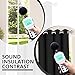 Utopia Bedding Blackout Curtains for Bedroom, Grommet Window Curtains 63 Inch Length 2 Panels, Thermal Insulated Drapes for Living Room (Black, 52W x 63L Inches)