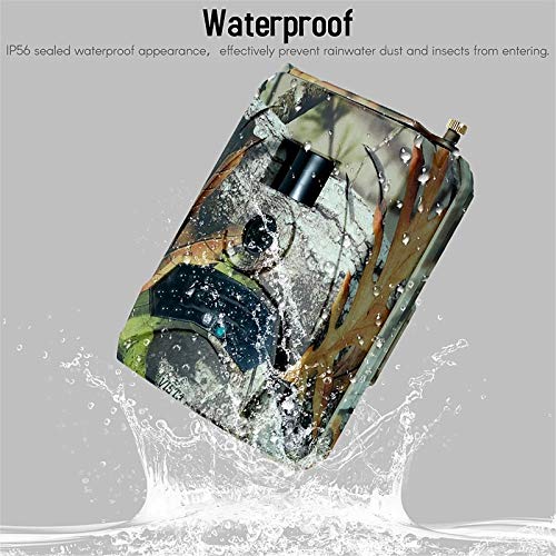 EXCLVEA Wildkamera 1080p Wanderkamera 120 Grad Infrarot LED Jagdkamera IP56 wasserdichte DC 15V Stromversorgung für die… – Bild 4