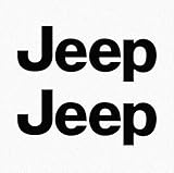 Stick'emAll Vinyl Decals Jeep TJ Side Panel Logo Decal - Set of Two (Black - 070/Oracal 651)