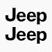 Jeep TJ Side Panel Logo Decal - Set of Two (Black - 070/Oracal 651)