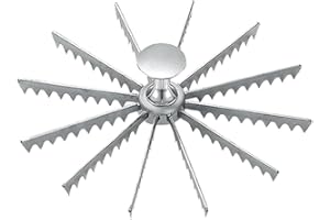 Aluminum Alloy Cake Marker and Portion Divider Cutter for Even Slicing of Cakes, Cheesecakes, and Pizza, 5 to 12-Segment Adju