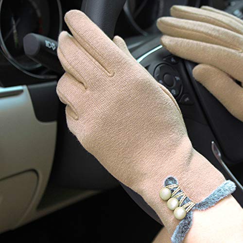 image for T-GOTING Womens Winter Gloves Warm Lined Touch Screen Driving Gloves (