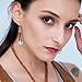 White Pearl Dangle Earrings on Genuine Leather Cord Hook Drop Bohemian Jewelry for Women Black