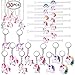 Konsait Unicorn Party Supplies, Unicorn Keychain Bulk(12pcs) Unicorn Bracelet Kit(12pcs) Unicorn Necklace(6pcs) Toys Prizes Gifts for Kids Girls Boys Women Backpacks for Unicorn Birthday Party Favors