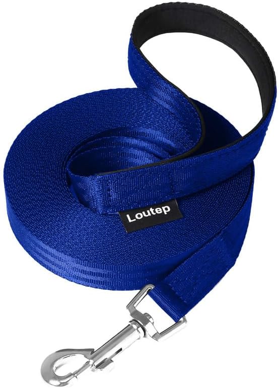 Loutep Training Lead for Dogs 3m 5m 10m 15m 20m 25m 30m Nylon Rope Leash