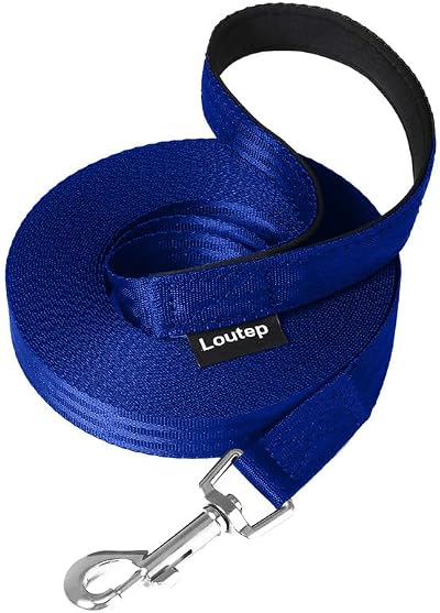 Loutep Training Lead for Dogs 3m to 30m Nylon Leash with Padded Handle