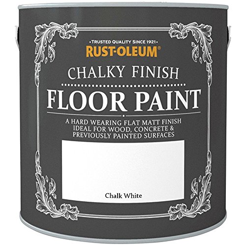 RustOleum Chalk Chalky Floor Paint Chalk White 2.5L Buy Online