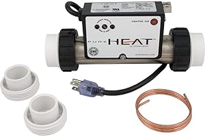HYDRO QUIP Hydro-Quip Bath Heater, InLine, PH101-15UV, 115v, 1.5kW, Vac, 3ft Crd, Plg #PH101-15UV