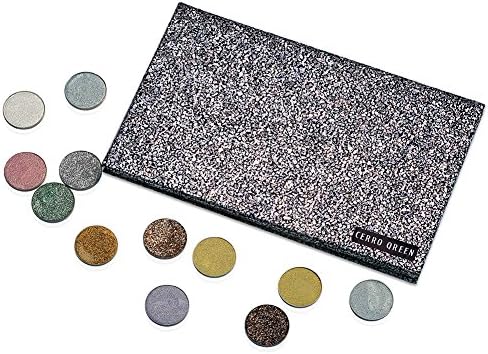 CerroQreen Makeup Palette Magnetic Palette Set with Mirror for Depotting with 10 pcs Magnetic Stickers Professional Cosmetic Makeup Storage