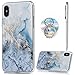 GEMYON iPhone X Case, Marble Design,Shockproof Clear Bumper TPU Soft Case Rubber Silicone Skin Cover Case for iPhone X