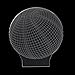 Unitake Basketball 3D Illusion Lamp Visual Effect Night Light 7 Colors Glows with Smart Touch Switch USB Cable Creative Gift Toys Decorations