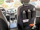 Car seat organizer for Uber/Lyft/Taxi driver - Black Executive Edition