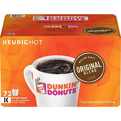 Dunkin' Donuts K-Cups Original Flavor -  24 Count (Pack of 3), Total of 72 Count - Packaging May Vary