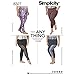 Simplicity Pattern 8327 Women's Knit Leggings with Length Variations, Size 1X-5X