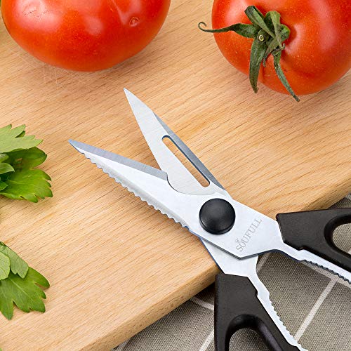 Soufull Heavy Duty Multi Purpose Kitchen Scissors for Chicken,Poultry,Meat-Come-Apart Sharp Shears