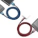 Micro USB Cable 3-Pack 6ft / 1.8m, BeneStellar Premium Nylon Braided USB 2.0 A Male to Micro B Charger Cord for Samsung, LG, Motorola, Nexus, HTC, Sony, Android Devices and More (Blue+Red+Gold)