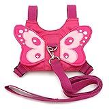 Sumnacon Baby Safety Harness Assistant with Leash, Toddler Walking Belt, Kid Leash Helper, Child Safety Harness Strap, For 1-3 Year Old, Adjustable Strap and Buckle, Pink Butterfly
