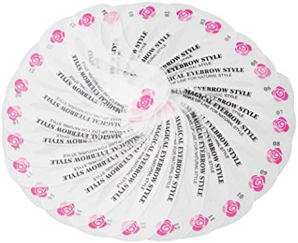 Anshinto 24 Styles of Eyebrow Shaping Stencils Grooming Kit, Makeup Shaper Set Template Tool (A)