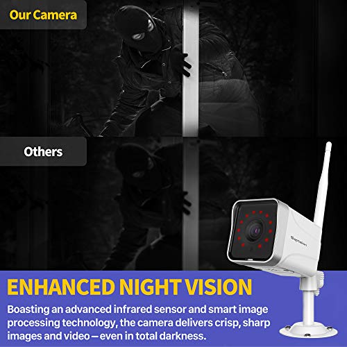 Security Camera Outdoor, Septekon 1080P WiFi Home Surveillance Camera, IP66 Waterproof FHD Night Vision Cameras with… - Image 3