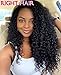 Right Hair Indian Remy Human Hair Lace Front Wigs Deep Curly For Black Women (#2 darkest brown 18inch)